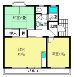 リーフマンションの物件間取画像